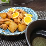 今夜の晩酌 鶏肉と大根の甘辛煮