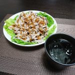 今夜の晩酌 冷しゃぶをつついて一杯